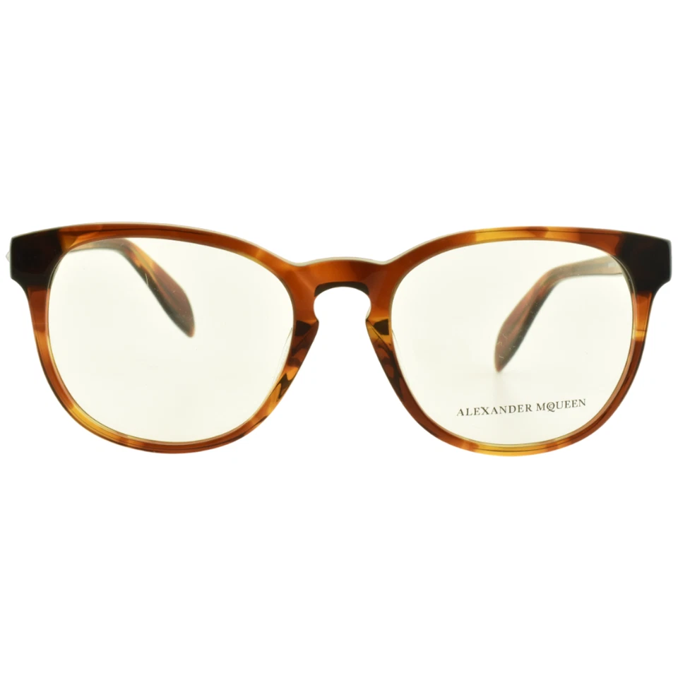 ¡¡NUEVO!! Marco óptico Alexander McQueen AM0100O 004 tortuga ovalado borde completo para mujer Foto 3 de 4
