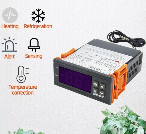 110-220V Digital STC-1000 Temperature Controller Thermostat + NTC Sensor Probe - Picture 3 of 13