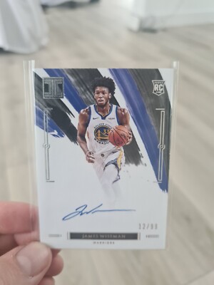 James Wiseman RC Auto 2020-21 Impeccable Rookie On Card Autograph Numbered 12/99