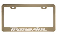 Marco de matrícula dorado para Pontiac Trans Am