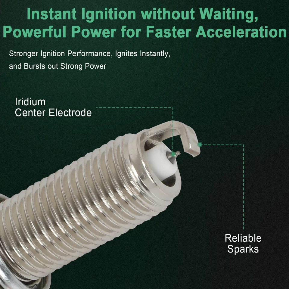 4x bujías de iridio y platino para Hyundai Santa Fe Sport 2016-2018 2,4 L L4 Foto 3 de 4