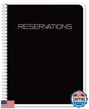 BookFactory Reservation Book for Restaurant, Table Reservations, Restaurant D