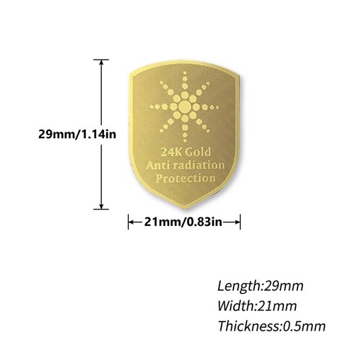 Bouclier EMF EMR Anti RadiationBlockerProtection pour Téléphone, un autocollant NEUF - Photo 3 sur 6