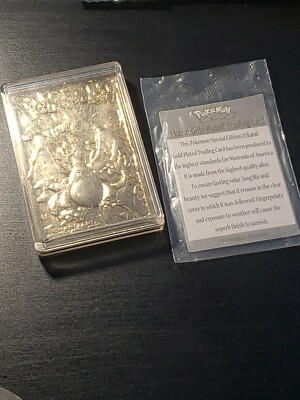 Pokemon CHARIZARD 23k Gold Plated trading cards Comes with COA NINTENDO | eBay Pokemon CHARIZARD 23k Gold Plated trading cards Comes with COA NINTENDO | eBay