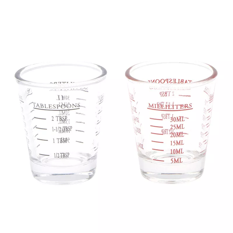 1Pc 50/100 ML Glass Measuring Cup with Scale Shot Glass Liquid Glass Ounce  S/xa