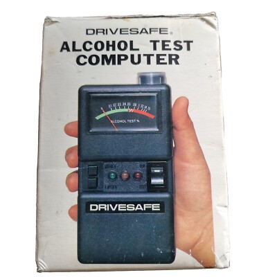 Vintage Drivesafe Alkoholtest Computer Atemtest.Neu.
