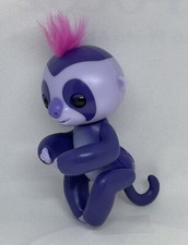 Fingerling Purple  Monkey Head  Eyes Move, Talks WORKING Electronic Gently Used