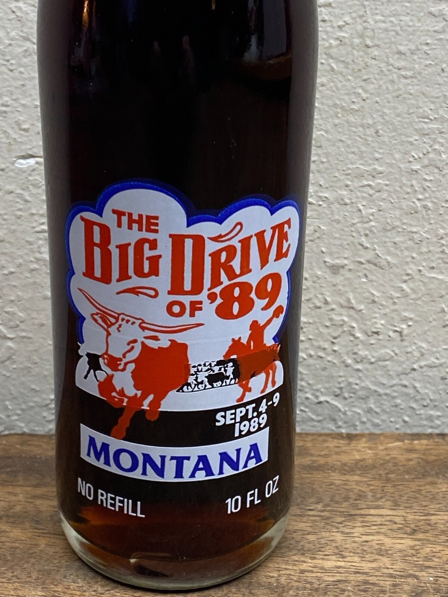 1989 Montana Big Drive Coca Cola Coke Bottle unopened 10 oz