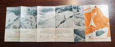 1971 Schneefernerhaus Zugspitze Germany Ski Map & Brochure