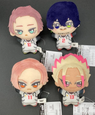 Blue Lock Chibigurumi vol.10 Mini Plush Doll Mascot Set of 4