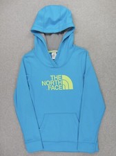 The North Face Half Dome Hoodie Sweatshirt Women's Small Blue/Neon