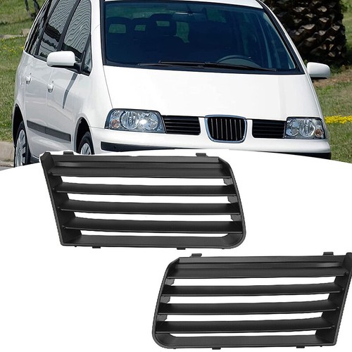 Paar Kühlergrill Stoßstange Grill Gitter Kunststoff Für Seat Alhambra 2001–2010 - Picture 2 of 12