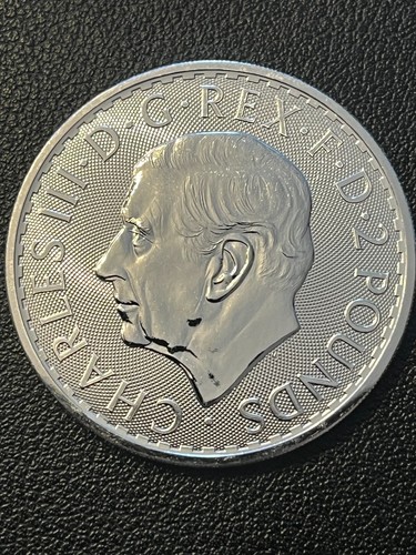The Royal Mint Britannia 2025 1oz 0.999 Silver Bullion Coin King Charles III - Picture 2 of 2