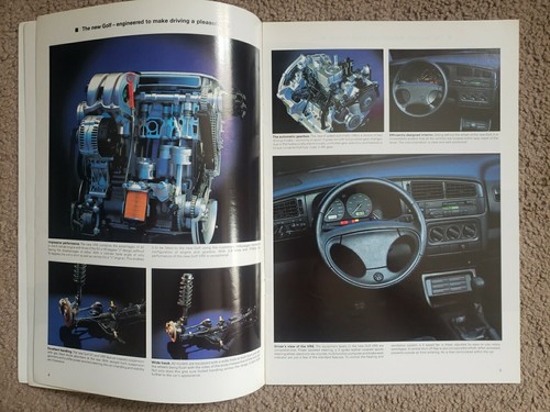 Volkswagon The New Golf MK3 Car Showroom Brochure 1991 - Picture 4 of 11