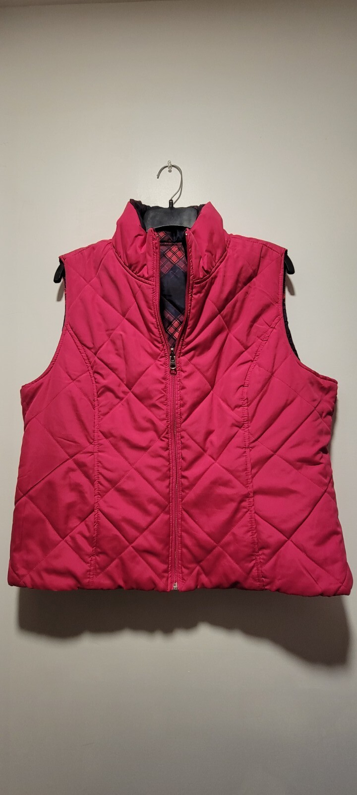 SJB Active Women's Reversible Vest XL, pink, argyle/diamond pattern eBay