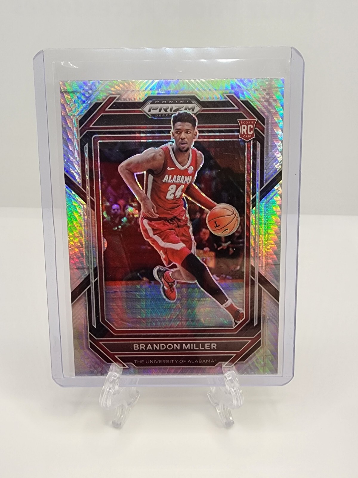 2023-24 Panini Prizm Draft Picks Brandon Miller RC Hyper Prizm #63 Hornets 📈🔥