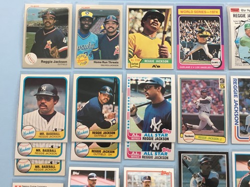 1970~1985 REGGIE JACKSON Vintage Lot x 52 | Topps #459 500 | Yankees HOF Batch - Picture 6 of 11