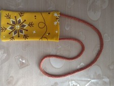 Porta cellulare di Stoffa giallo