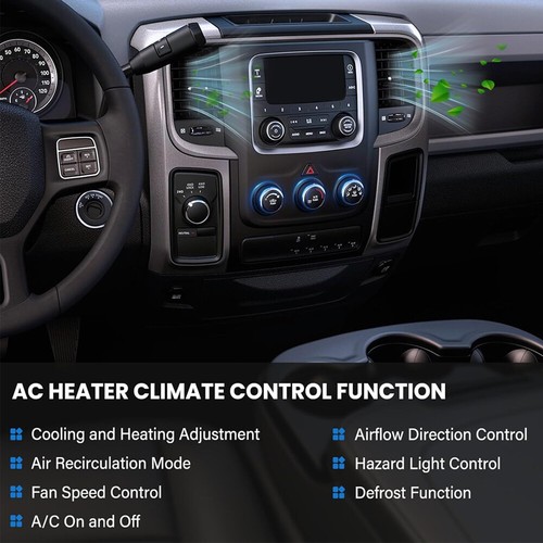 Temperature Control Climate AC Heat Defrost For 2013-2018 Dodge RAM 1500 2500 - Picture 8 of 17