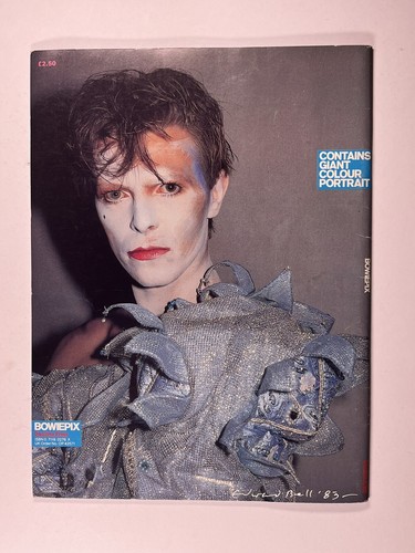 David Bowie Programme Bowiepix Phot Album Giant Portrait Poster Circa Mid 80s - Picture 2 of 13