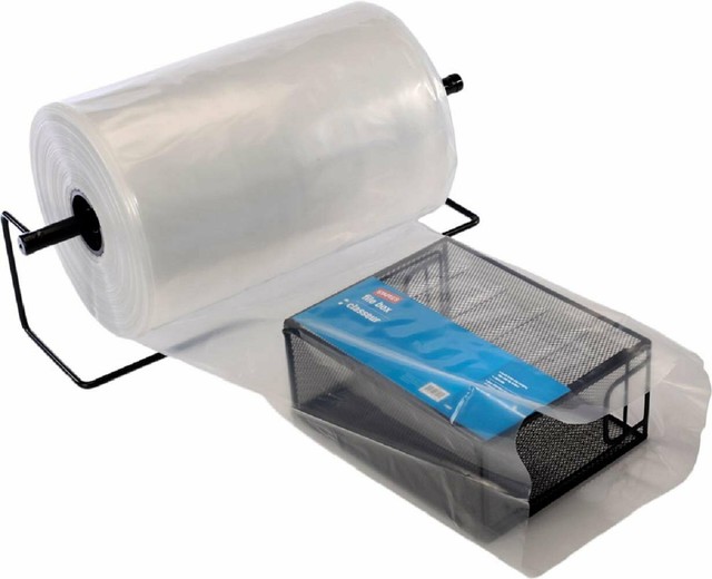 Clear Poly Tubing Tube Plastic Bag Polybags Custom Bags on a Roll 2 Mil