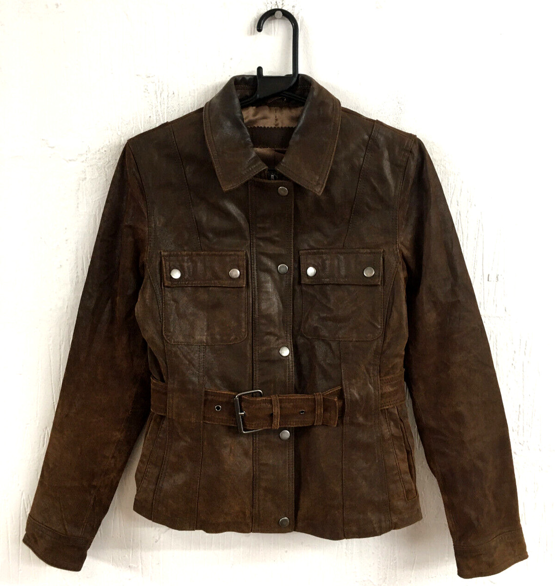 90s vintage short real leather blouson