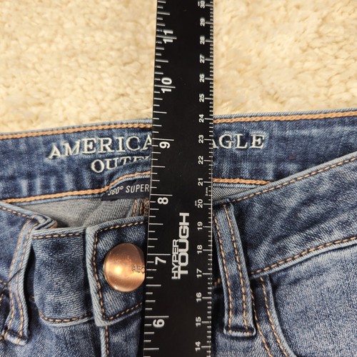 American Eagle Womens Jeans Jeggings Size 2 26x27 Low-Rise 360 Super Stretch - Picture 5 of 9