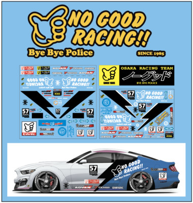 1x NO GOOD Racing Water Slide Decal 1/24 - 1/28 RC Model Dicast Hot ...