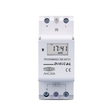 Din Rail 2 Wire 7 Days Programmable Digital Timer Switch Relay Ac 220v-48v 16a