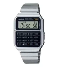 Casio CA-500WE-1A | Silver Stainless Steel Quartz Digital Unisex Watch with Calc