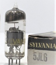 5JL6 TUBE SYLVANIA NIB TESTED  BOXED VINTAGE COMMERCIAL SURPLUS