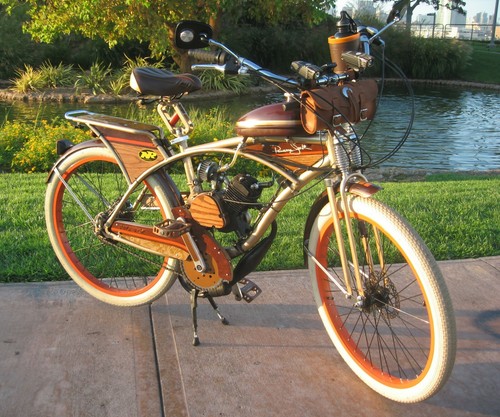 NEU Monark motorisierte Fahrrad Dual Springer Gabel Schwerlast EINGEBAUT IN USA SCHWARZ - Bild 11 von 11