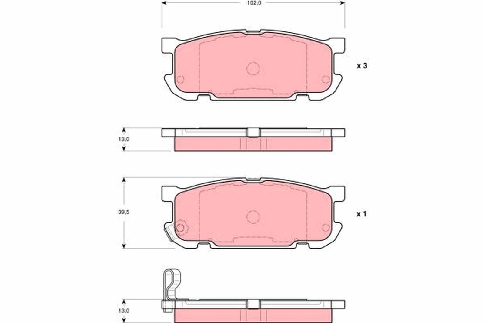 Plaquettes de frein Mazda MX5 NB à endurance thermique renforcée