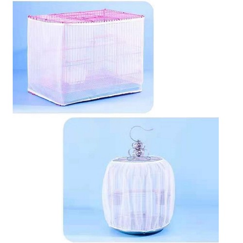 2x Nylon Pet Bird Cage Cover Seed Catcher Shell Skirt Guard Mesh Net Mesh Tid - Picture 12 of 22