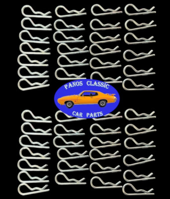 GM Chrysler Ford Cotter Hair Pin .072'' Wire Diameter x 1.188'' OAL Zinc 50pcs 487