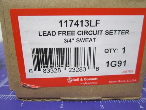 Bell & Gossett (117413LF) 3/4" Pipe, Solder End, Inline Calibrated Balance Valve - Picture 4 of 4