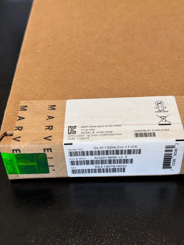 NEW QLogic QL41132HLCU-11-CK 2 PORT 10GBE SFP+ PCIE ADAPTER AH2013606-12 - Image 3 of 3