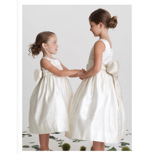US ANGELS Satin Fit & Flare Girls Dress - Picture 8 of 9