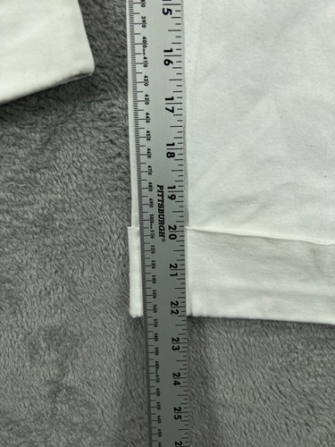 Womens 10 Pants Cropped White Rafaella Chino Flat Front Cuffed 32x22 Mid Rise - Picture 8 of 9