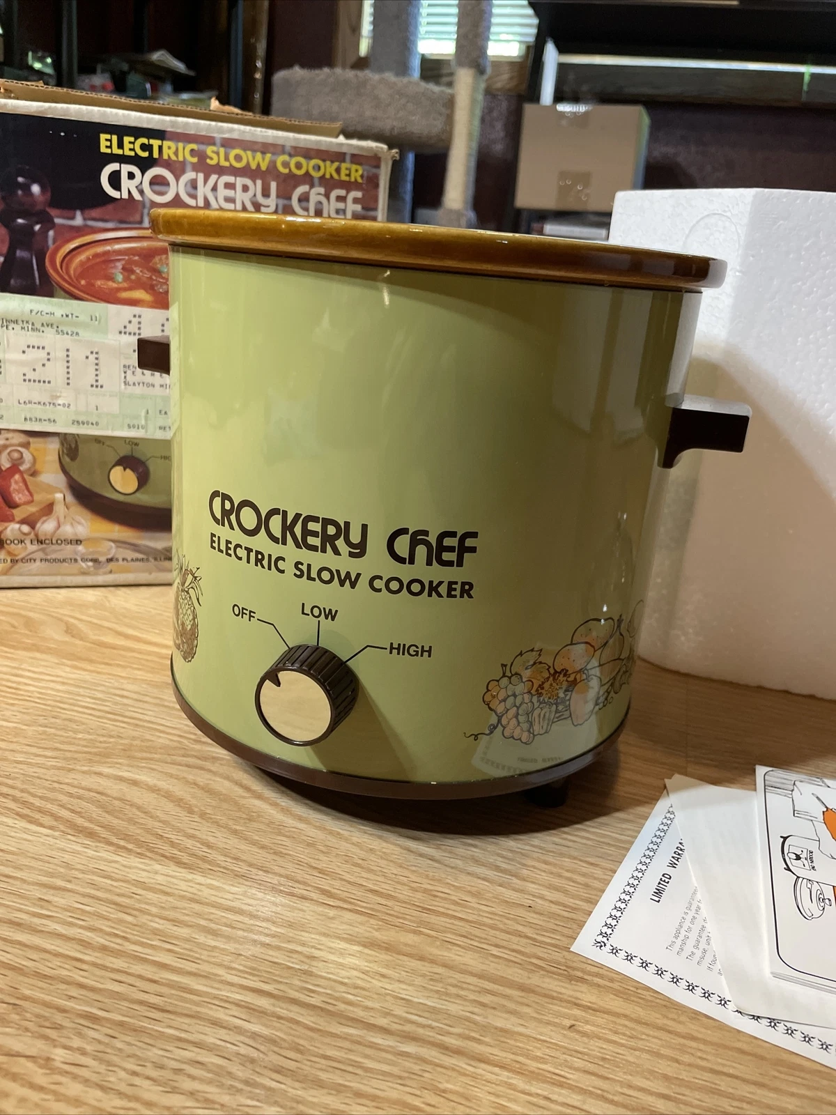 crockery chef slow cooker 3 1/2 qt