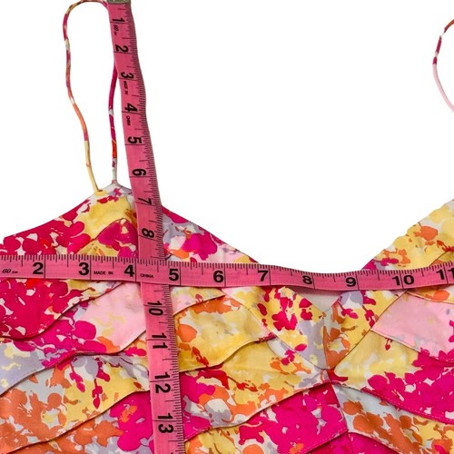Diane Von Furstenberg Babydoll abito slip donna 6 seta floreale spaghetti strap - Foto 10 di 13