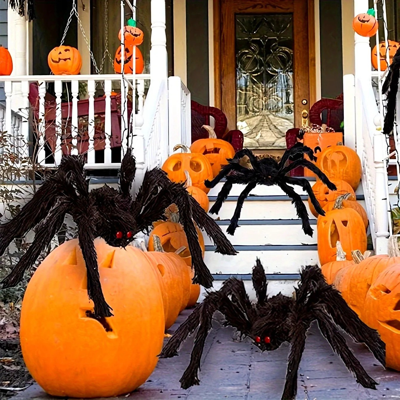 Halloween Large Giant Spider Indoor & Outdoor Yard Porch Decor for Haunted House
