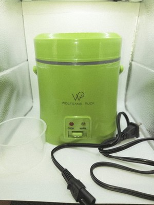 Wolfgang Puck Portable Mini Rice Cooker 1.5 Cup Green With Cord BMRC0030