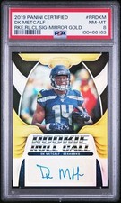 /25 💎 2019 PANINI CERTIFIED ROOKIE ROLL CALL SIG #RRDKM DK METCALF RC AUTO GOLD