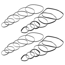 100 Pcs Turntable Belts Cassette Player Accessories Recorder Rubber