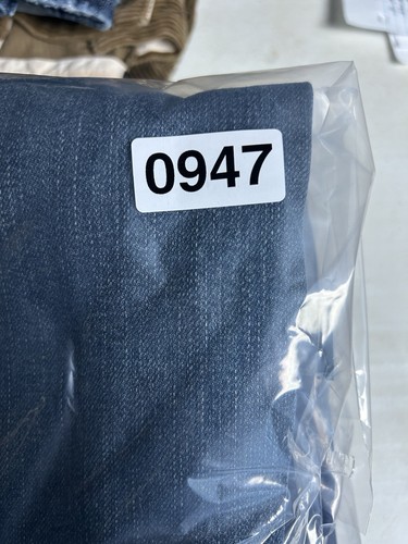 7 For All Mankind Austyn Straight Jeans Pants Mens 34x33 Blue Denim Stretch 947 - Picture 10 of 10