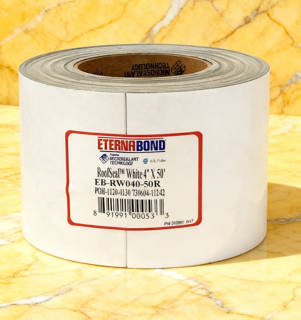 EternaBond RoofSeal White 4 x50 MicroSealant UV Stable RV Roof Seal Repair Tape