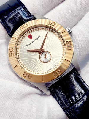 SWISS [NEW] 40mm Tonino Lamborghini Model EN045L Golden Dial Men s Watch