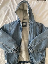 Boys Zara sherpa denim jacket