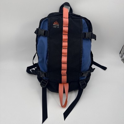 Vintage 1990s NIKE ACG KARST 25 Backpack Blue Orange Black Hiking Equipment Bag